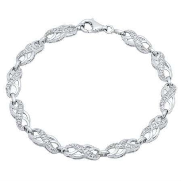 Ladies Infinity Tennis Link Bracelet - Picture 1 of 3